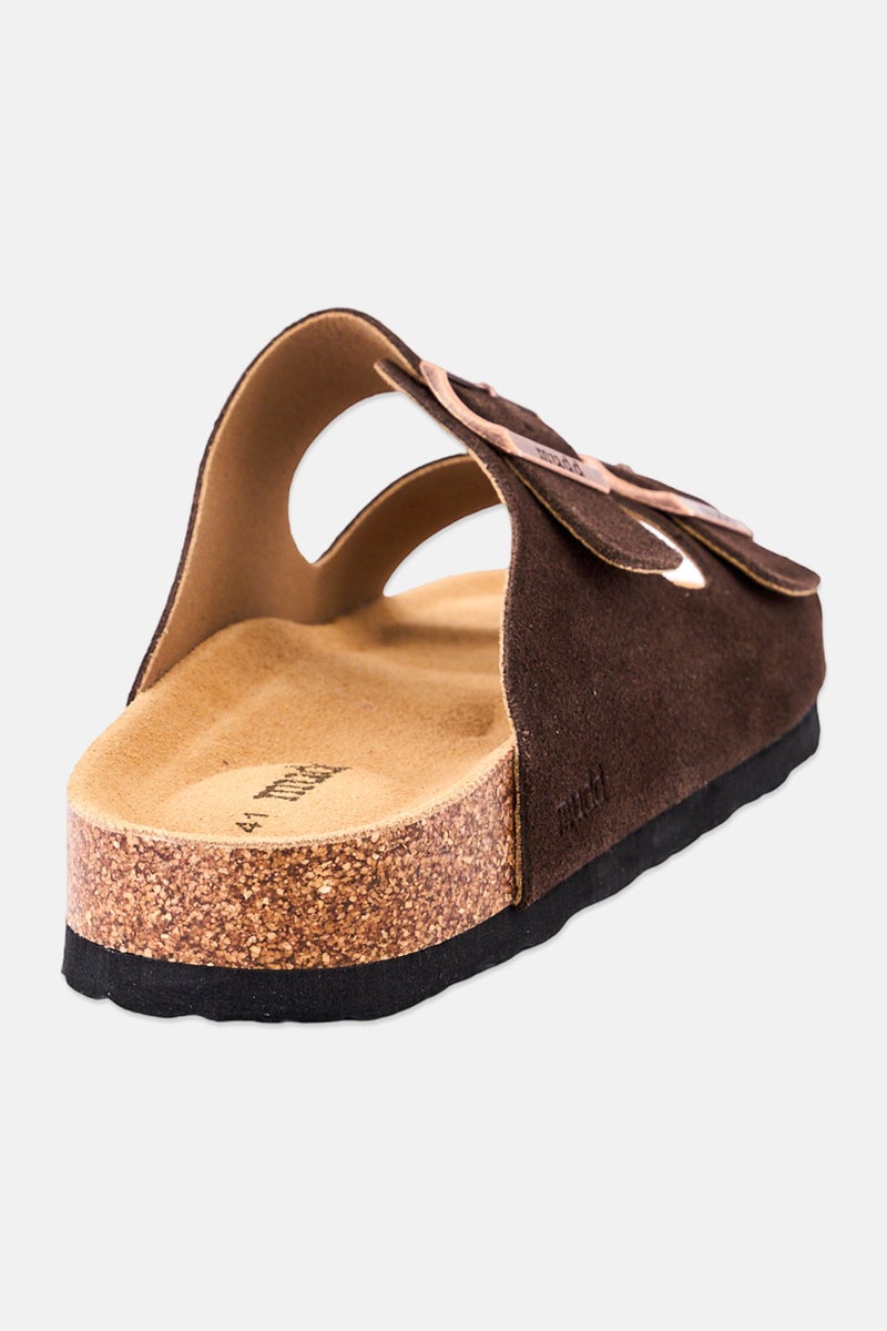 Mudd صنادل رجال قابلة للانزلاق من الفلين، بني داكن - Image 4